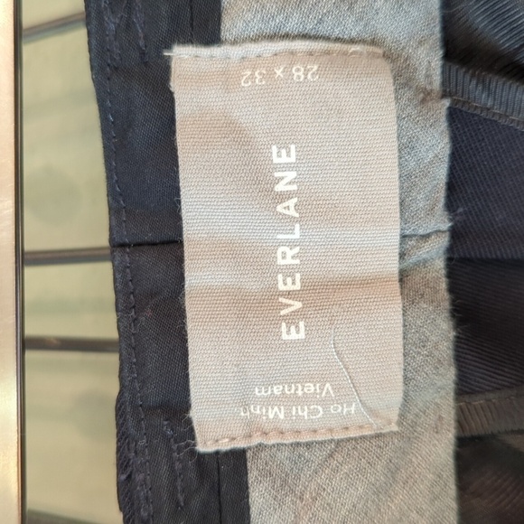 Everlane Wool 28x32 Mens Slacks Dress Pants Dark Blue Old Money - Picture 7 of 9